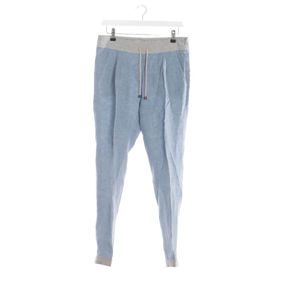 Image 1 of Linen Pants S Light Blue in color Blue | Vite EnVogue
