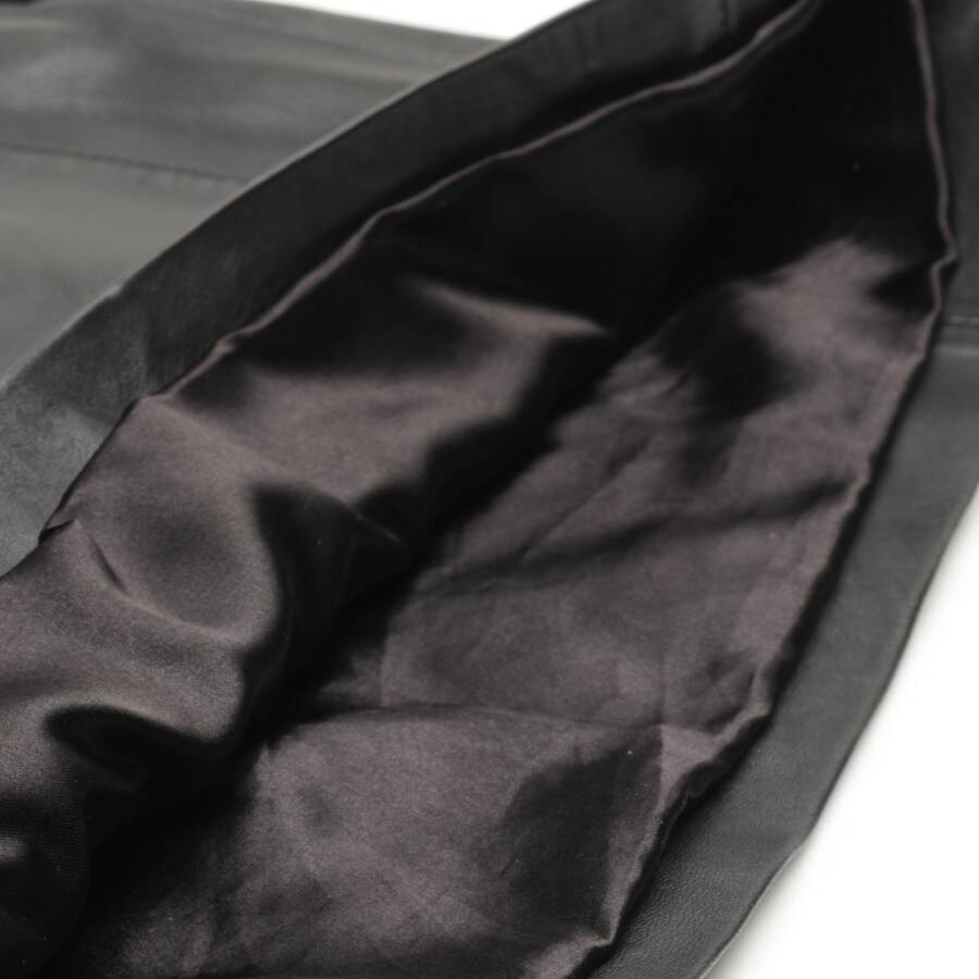 Image 3 of Leather Skirt 34 Black in color Black | Vite EnVogue