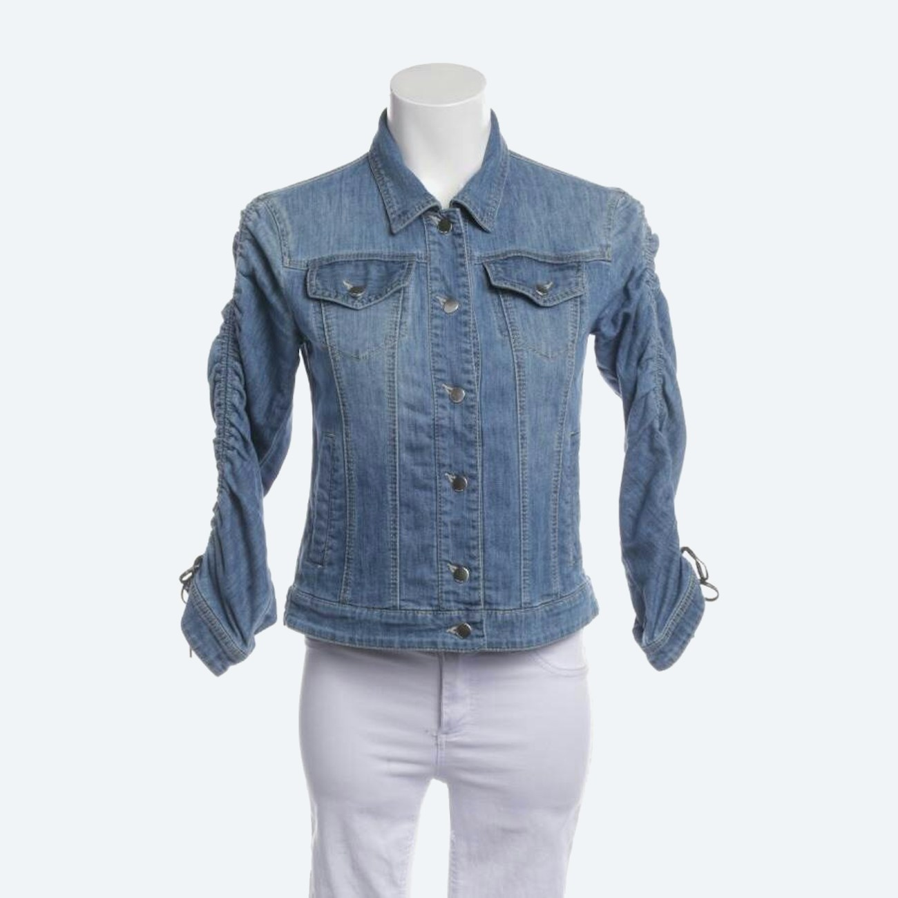 Image 1 of Jeans Jacket 34 Light Blue in color Blue | Vite EnVogue