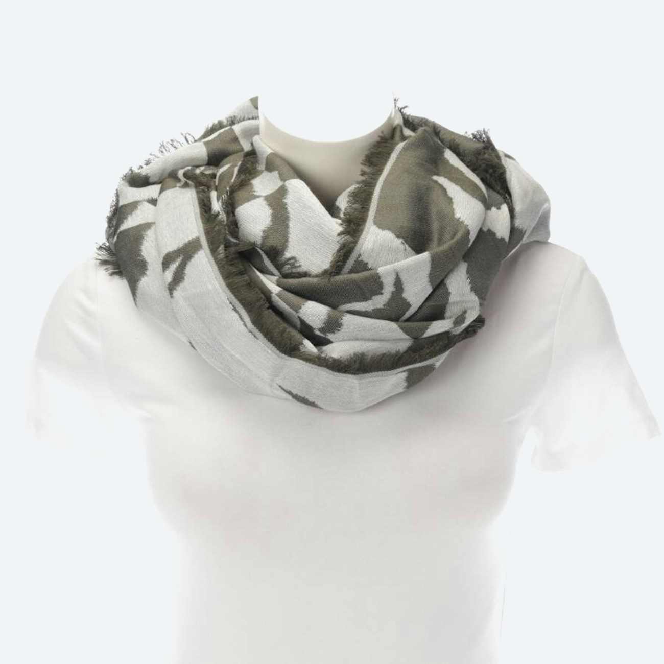 Image 1 of Shawl Olive Green in color Green | Vite EnVogue