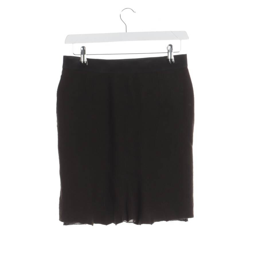 Image 2 of Wool Skirt 36 Dark Brown in color Brown | Vite EnVogue