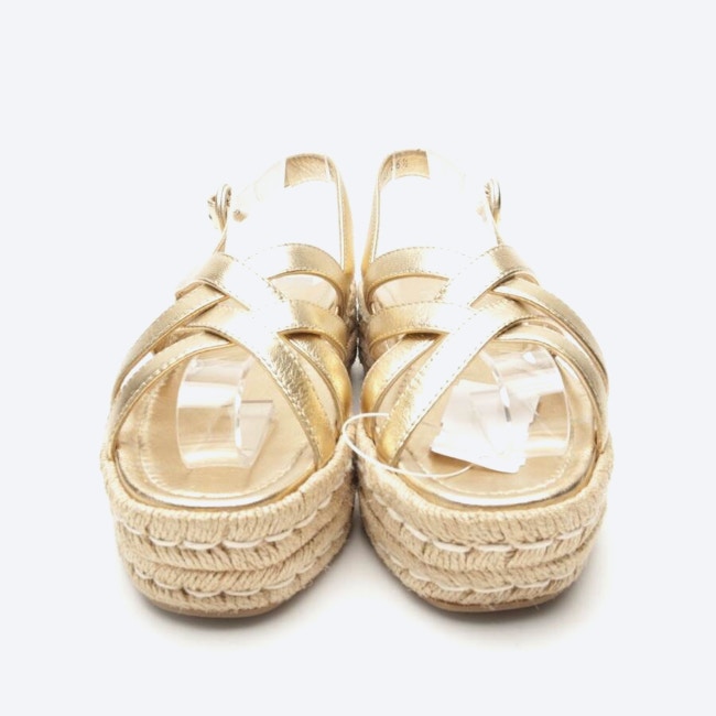 Image 2 of Platform Sandals EUR 36.5 Gold in color Metallic | Vite EnVogue