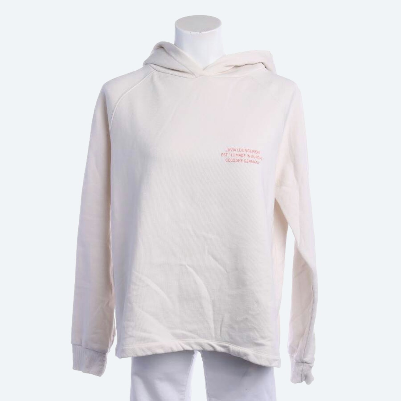 Image 1 of Hooded Sweatshirt S Cream in color White | Vite EnVogue