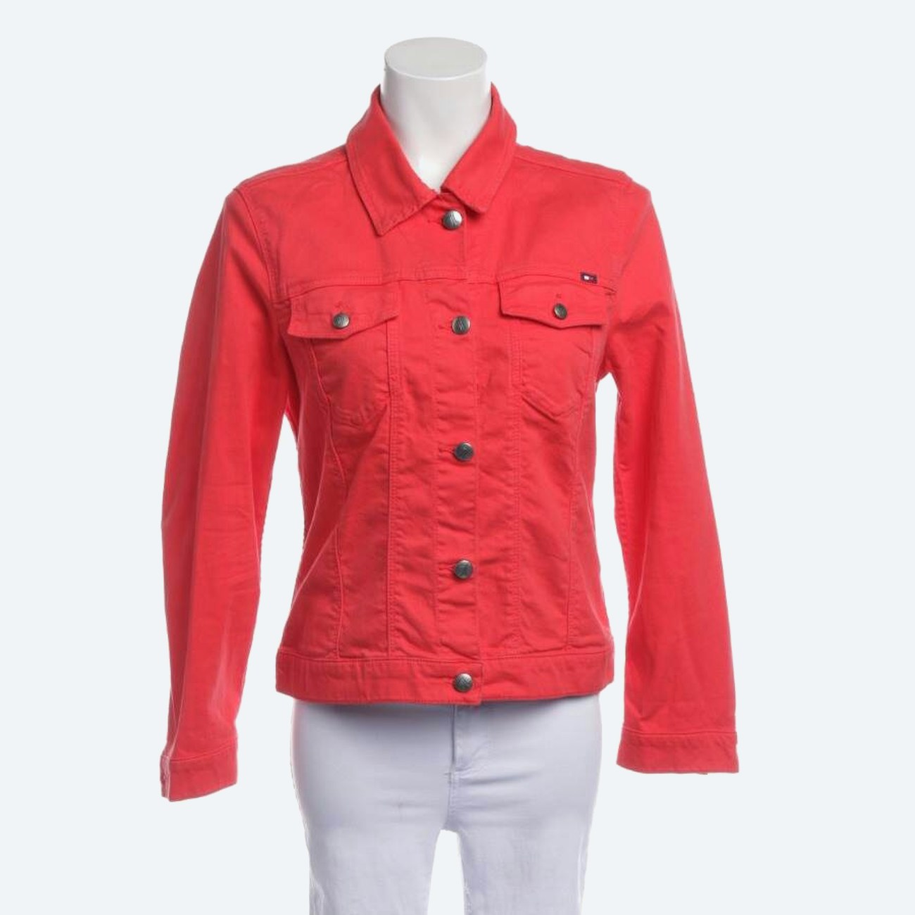 Image 1 of Jeans Jacket 40 Red in color Red | Vite EnVogue