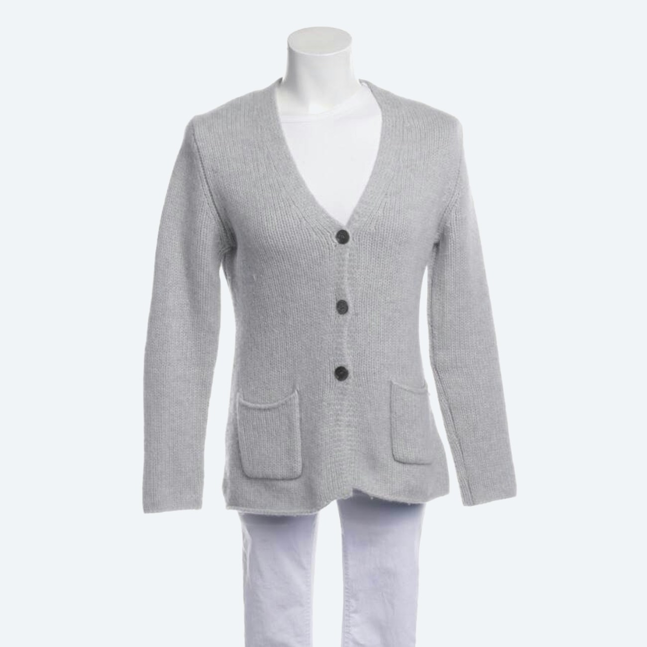 Image 1 of Cashmere Cardigan 40 Gray in color Gray | Vite EnVogue