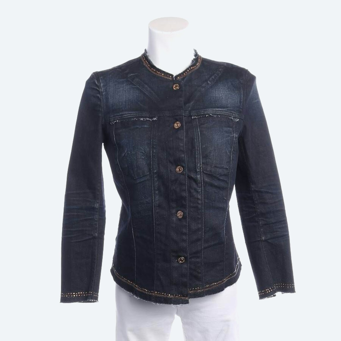 Image 1 of Jeans Jacket M Navy in color Blue | Vite EnVogue