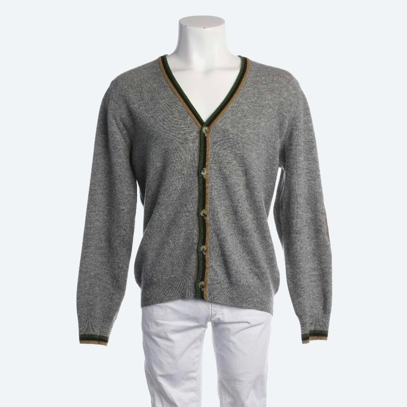 Image 1 of Wool Cardigan M Light Gray in color Gray | Vite EnVogue