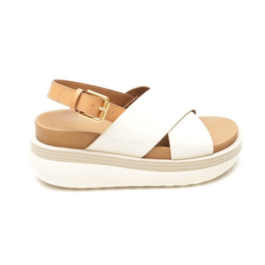 Image 1 of Platform Sandals EUR38 Cream in color White | Vite EnVogue