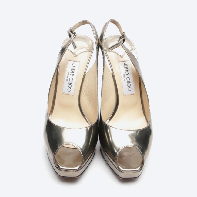 Image 2 of Heeled Sandals EUR 39 Silver in color Metallic | Vite EnVogue