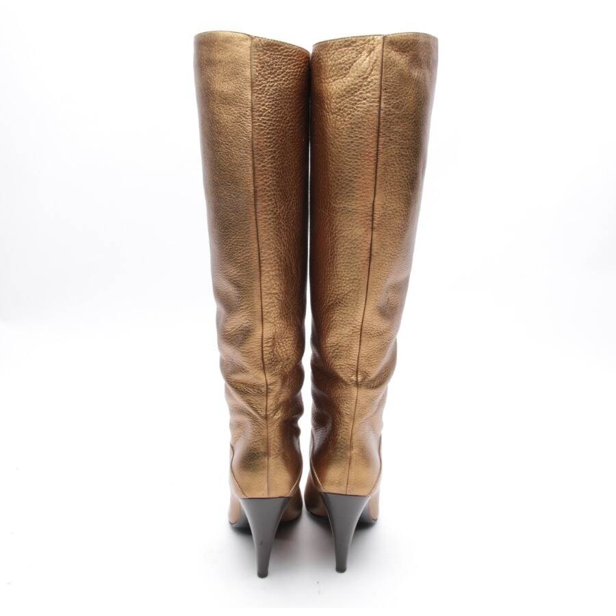 Image 3 of Boots EUR 41 Gold in color Metallic | Vite EnVogue
