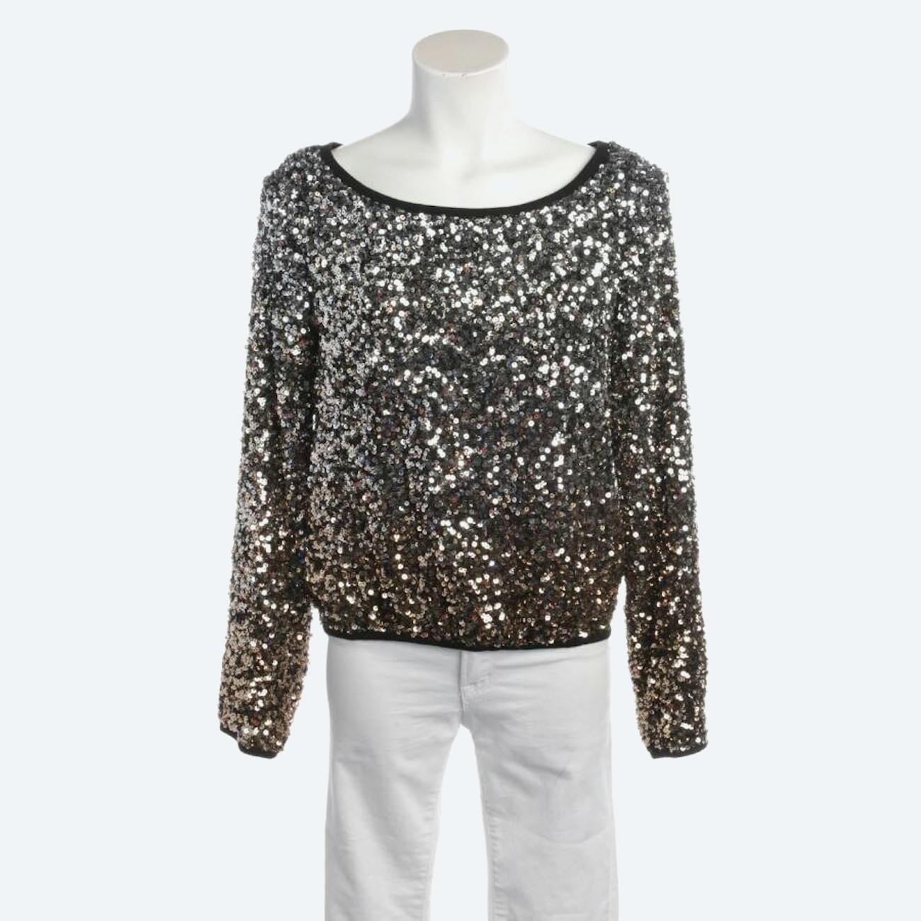 Image 1 of Shirt Blouse 34 Silver in color Metallic | Vite EnVogue
