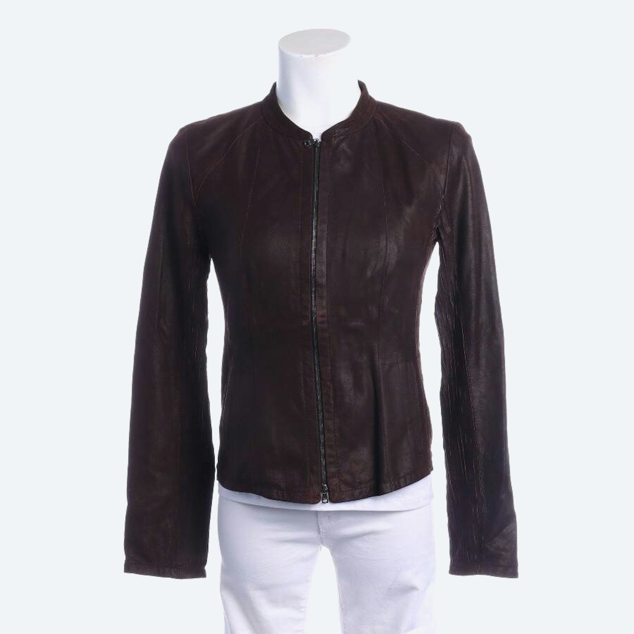 Image 1 of LeatherJacket 38 Brown in color Brown | Vite EnVogue