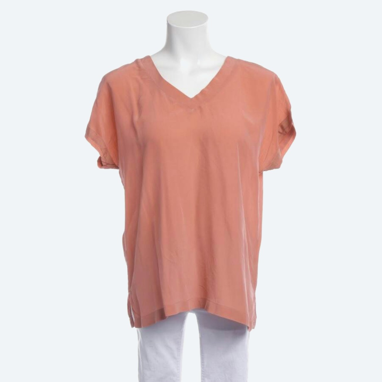 Image 1 of Silk Shirt XS Peach in color Orange | Vite EnVogue