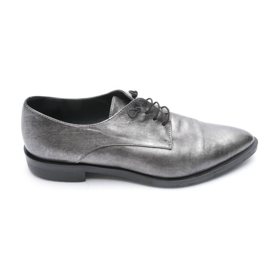Image 1 of Lace-Up Shoes EUR 38.5 Silver in color Metallic | Vite EnVogue
