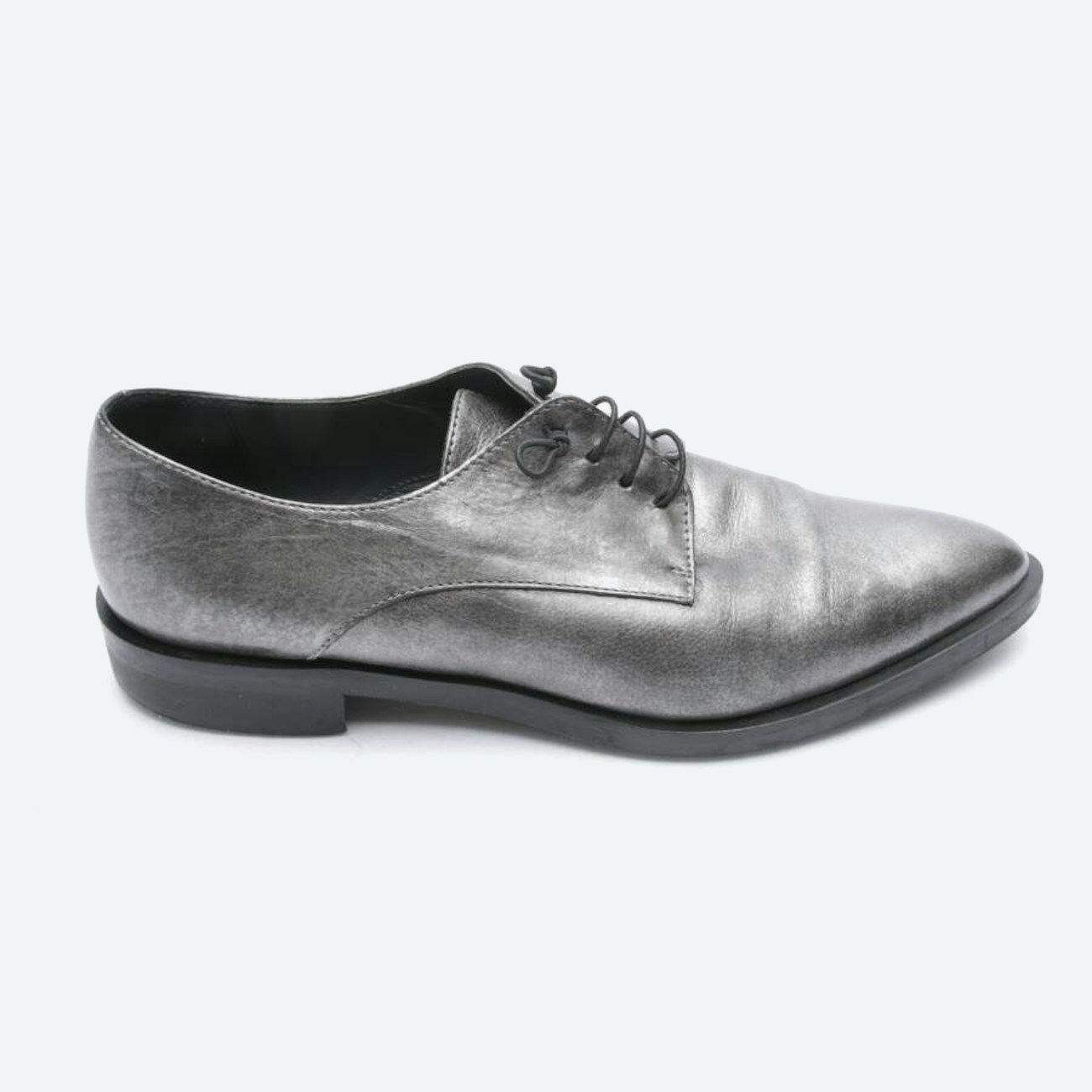 Image 1 of Lace-Up Shoes EUR 38.5 Silver in color Metallic | Vite EnVogue