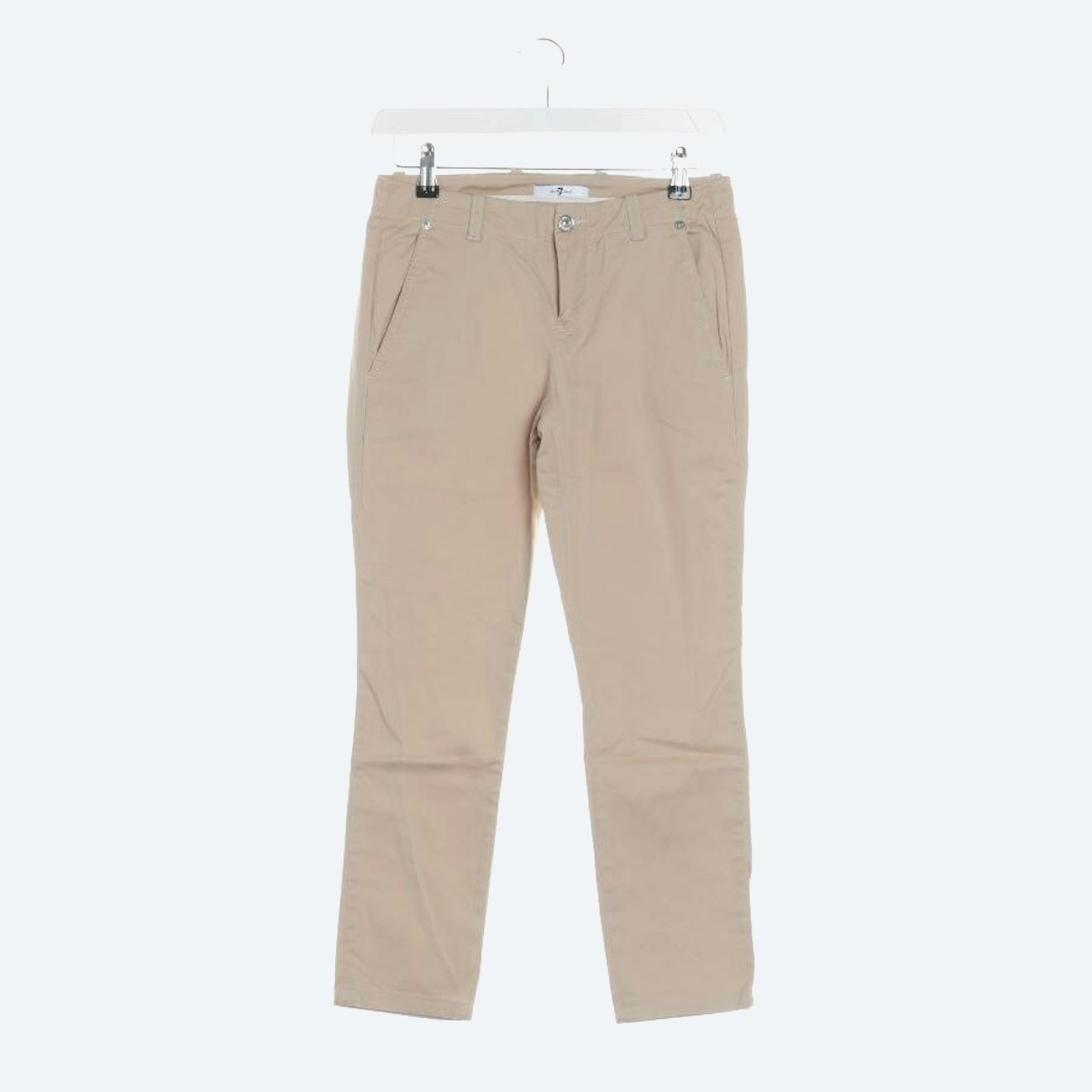 Image 1 of Trousers W25 Beige in color White | Vite EnVogue