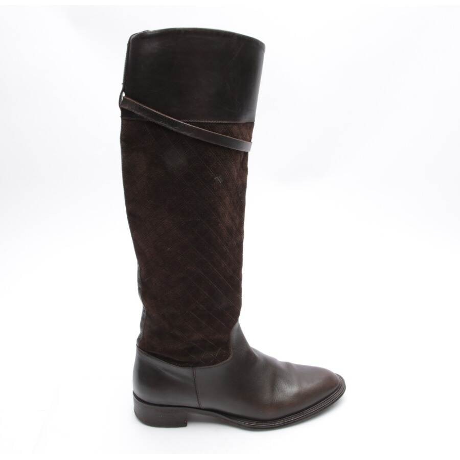 Image 1 of Boots EUR38 Dark Brown in color Brown | Vite EnVogue
