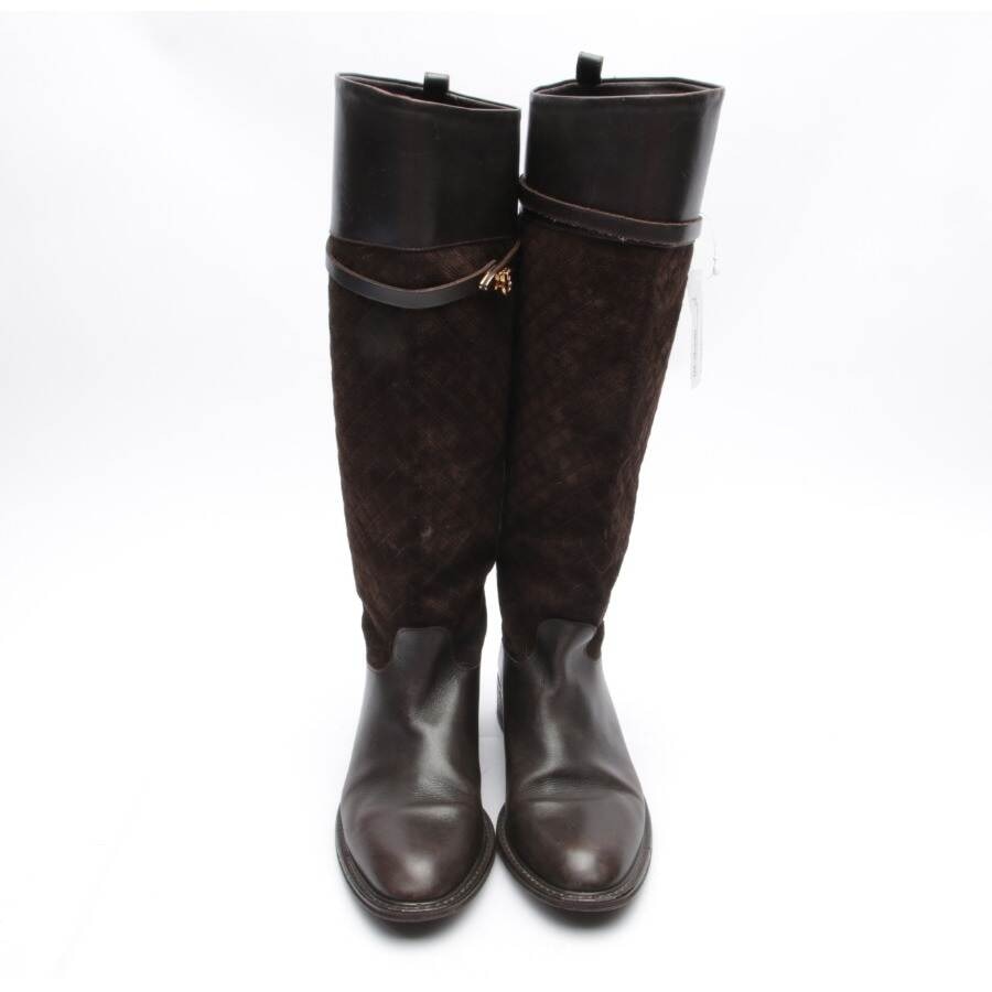 Image 2 of Boots EUR38 Dark Brown in color Brown | Vite EnVogue