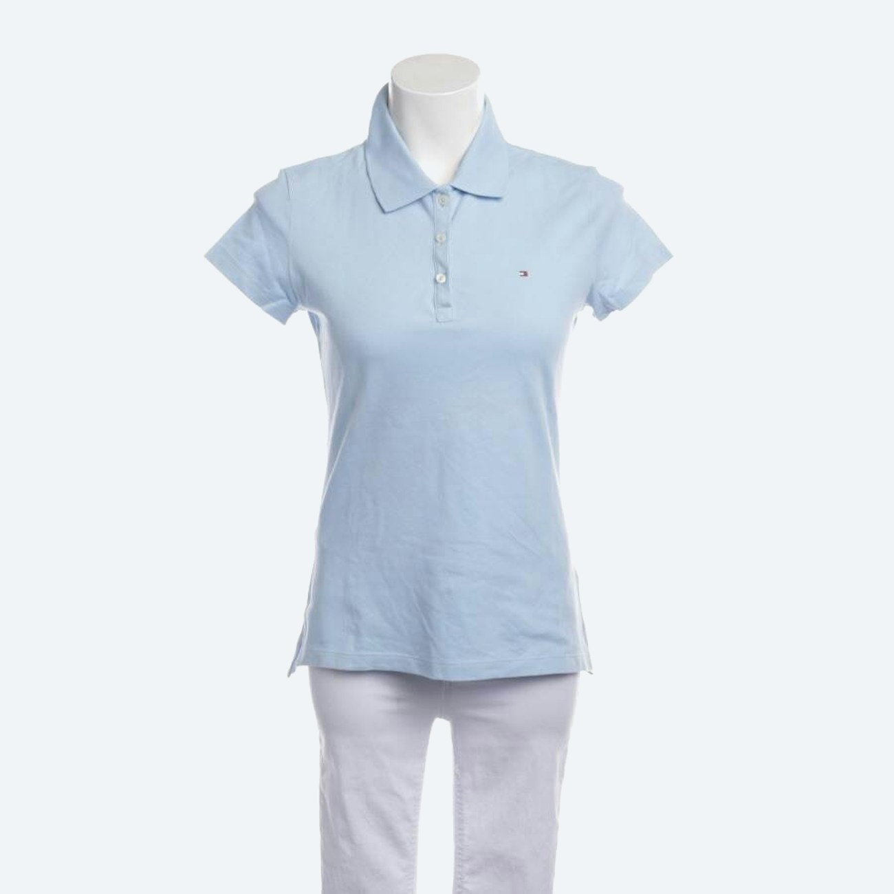 Image 1 of Polo Shirt L Light Blue in color Blue | Vite EnVogue