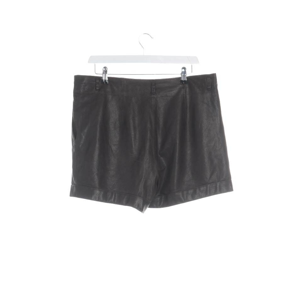 Image 2 of Leather Shorts 40 Dark Brown in color Brown | Vite EnVogue