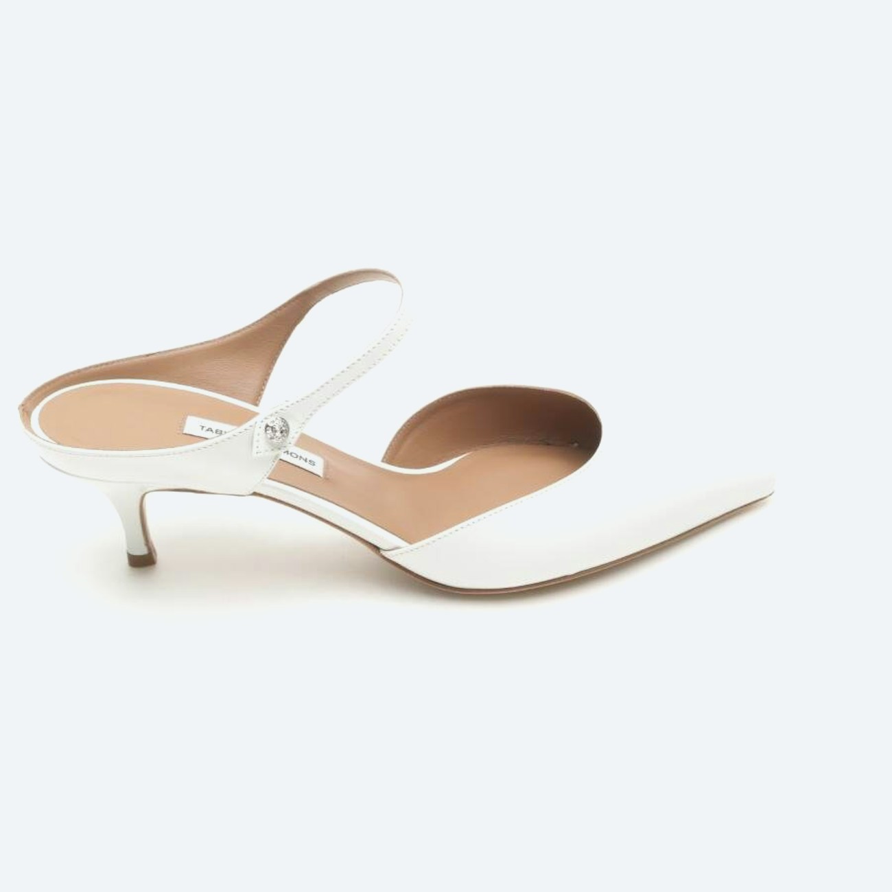 Image 1 of Heeled Mules EUR 39 White in color White | Vite EnVogue