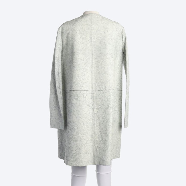 Image 2 of Leather Coat 36 Light Gray in color Gray | Vite EnVogue
