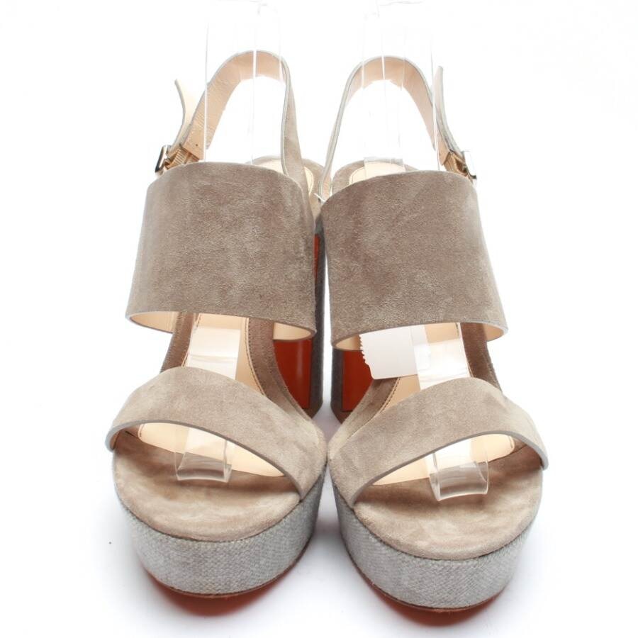 Image 2 of Heeled Sandals EUR 40.5 Beige in color White | Vite EnVogue