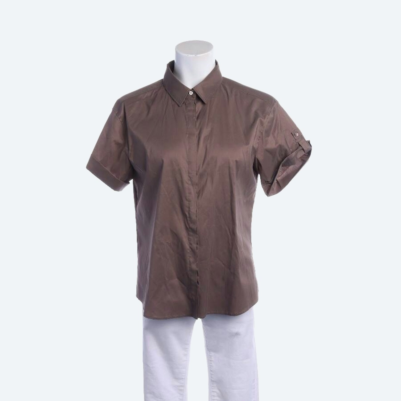Image 1 of Shirt 40 Brown in color Brown | Vite EnVogue