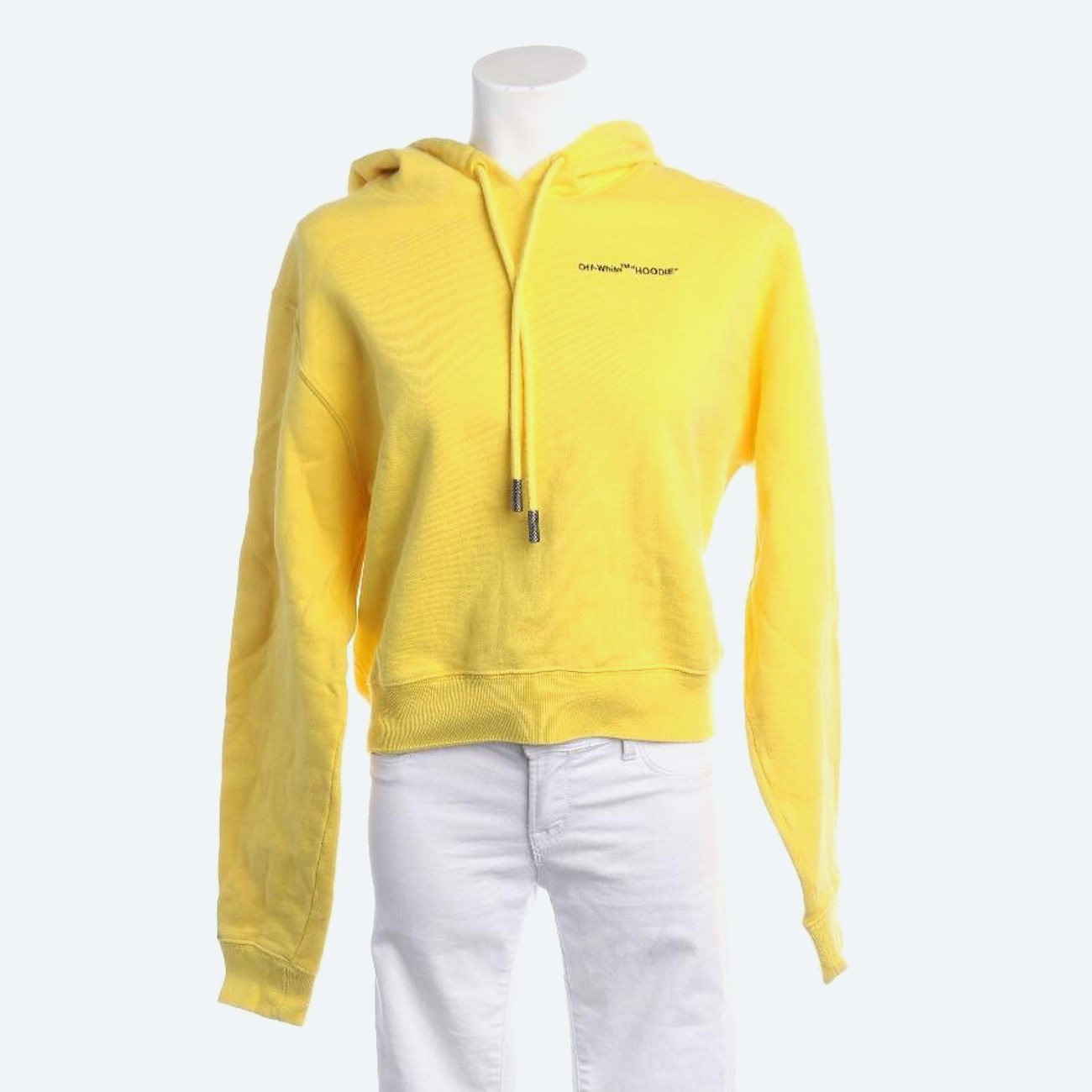 Image 1 of Hooded Sweatshirt S Yellow in color Yellow | Vite EnVogue