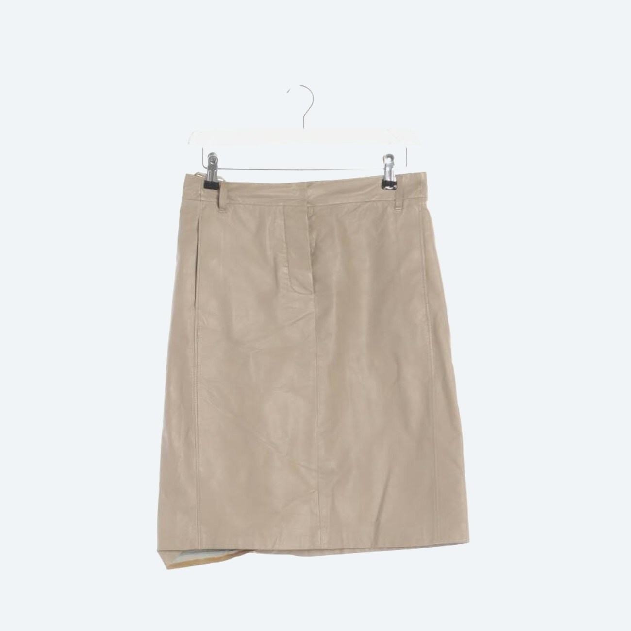 Image 1 of Leather Skirt 34 Light Brown in color Brown | Vite EnVogue