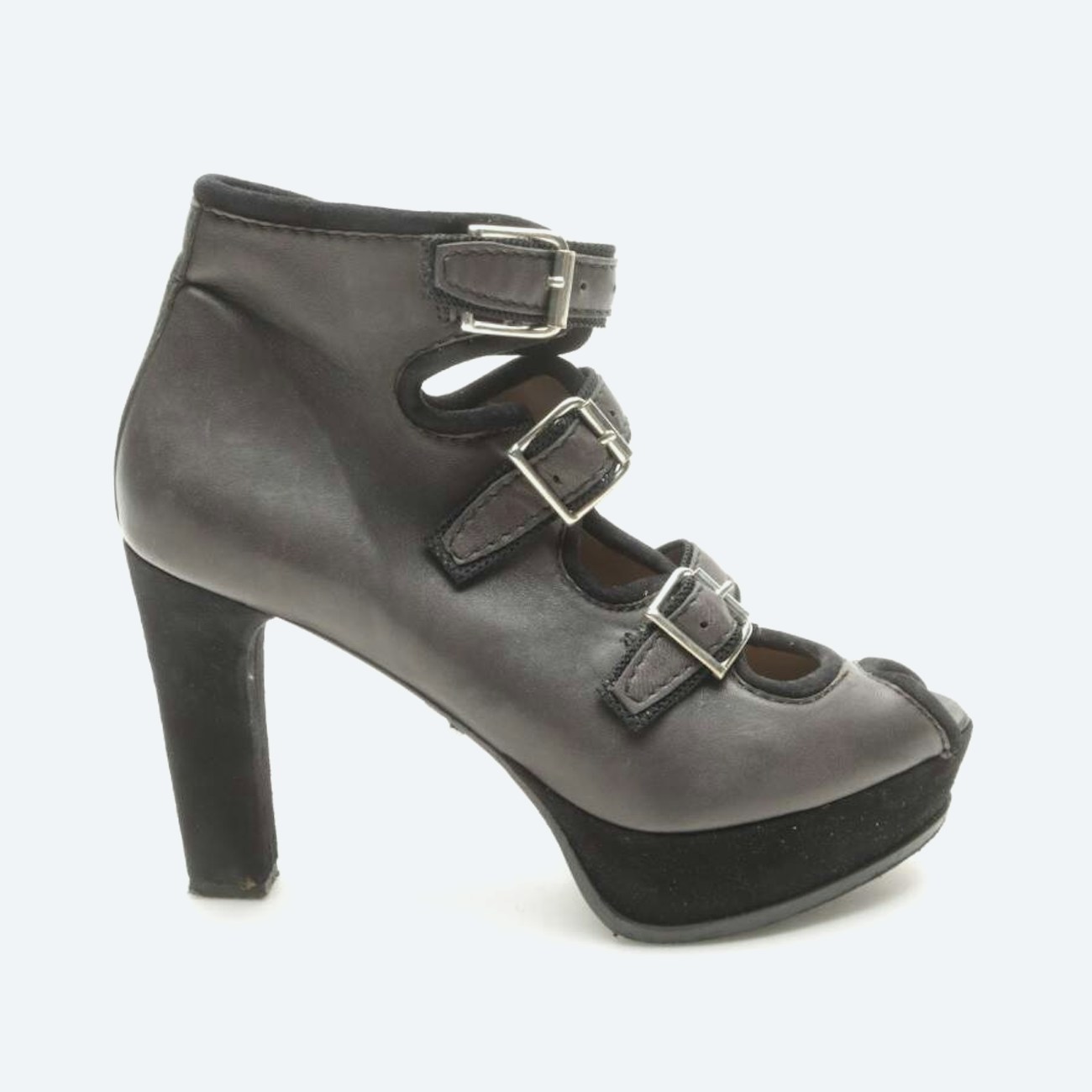 Image 1 of Heeled Sandals EUR38 Dark Gray in color Gray | Vite EnVogue