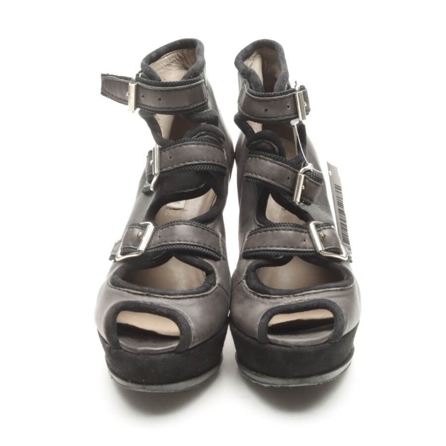Image 2 of Heeled Sandals EUR38 Dark Gray in color Gray | Vite EnVogue