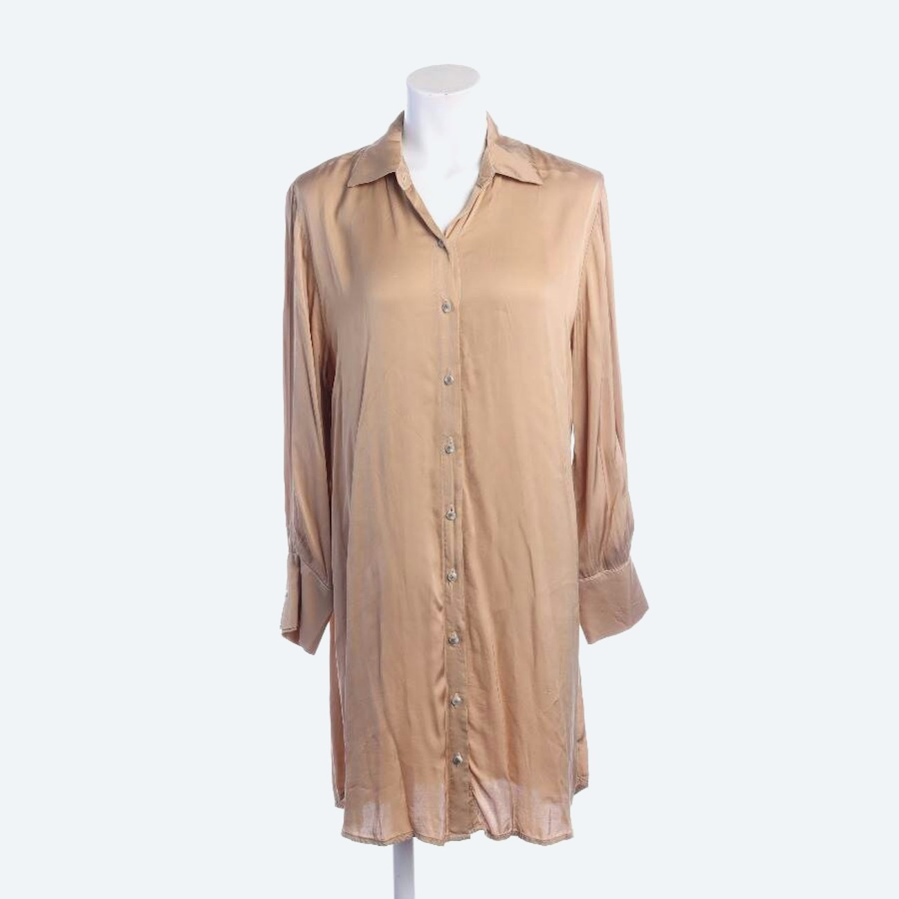 Image 1 of Shirt Dress XS Light Brown in color Brown | Vite EnVogue
