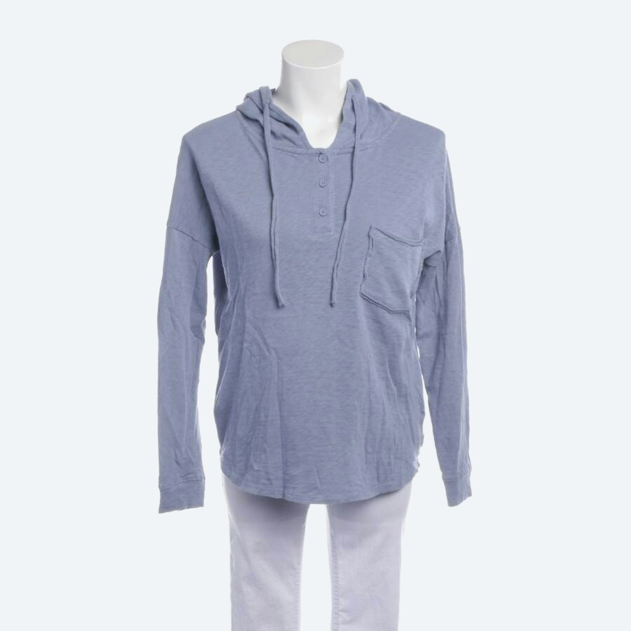 Image 1 of Hooded Sweatshirt XS Blue in color Blue | Vite EnVogue