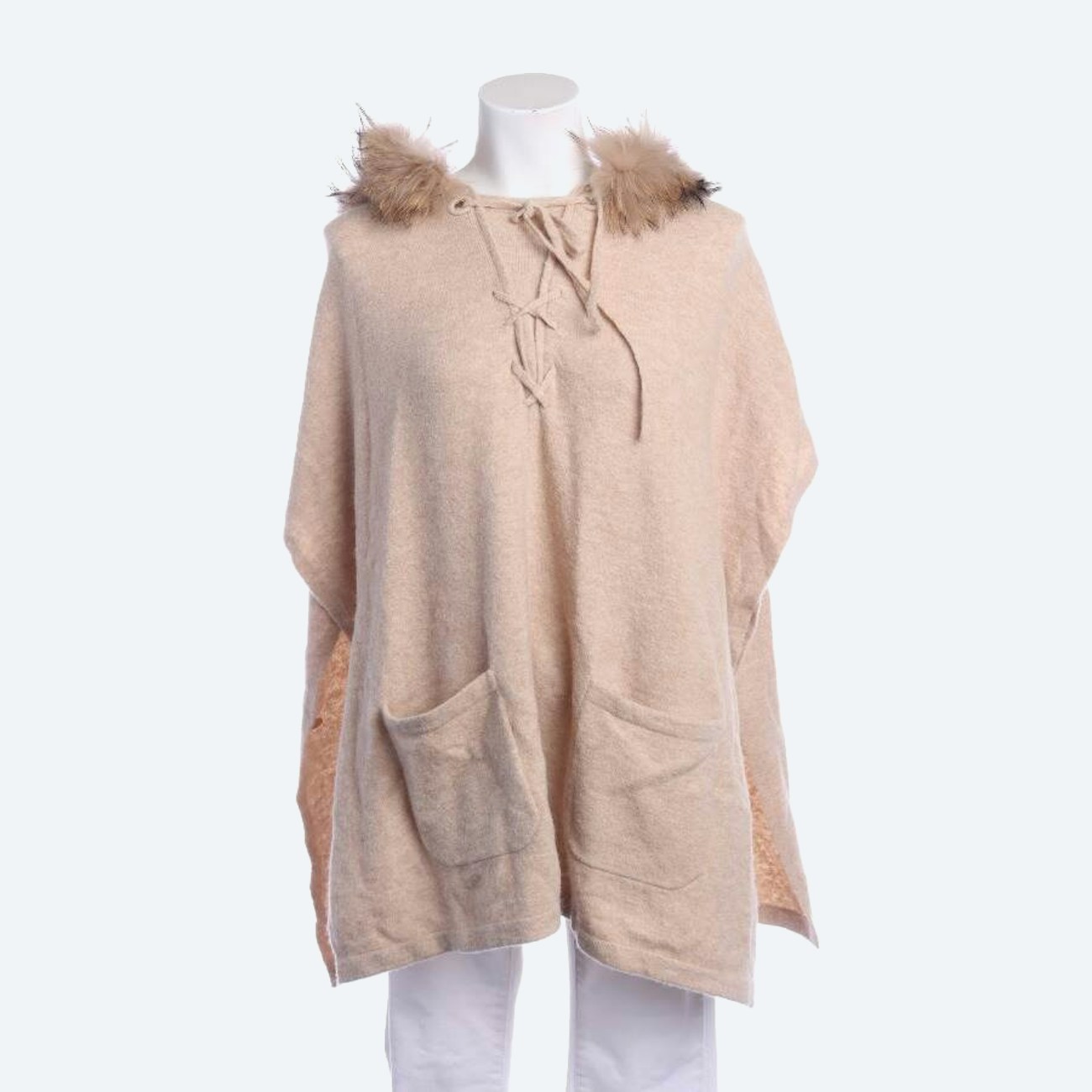Image 1 of Poncho 36 Light Brown in color Brown | Vite EnVogue