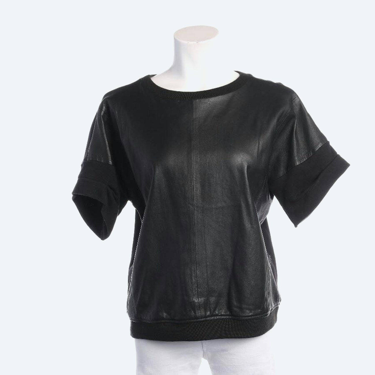 Image 1 of Leather Shirt 36 Black in color Black | Vite EnVogue