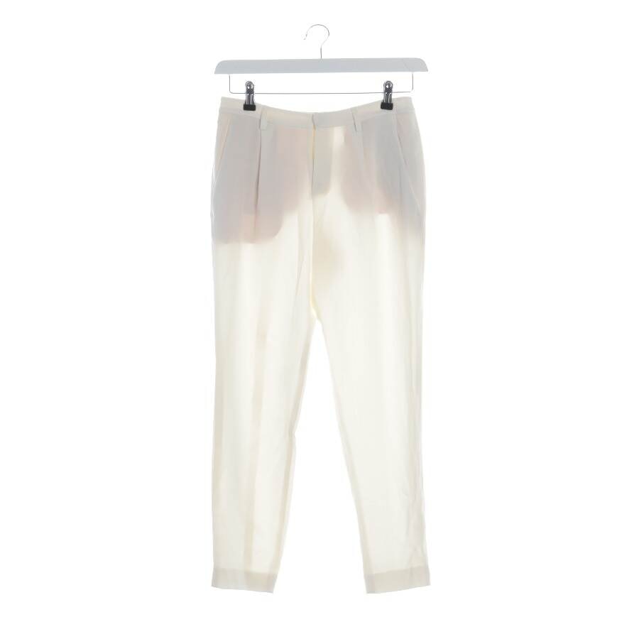 Image 1 of Trousers 34 Cream in color White | Vite EnVogue