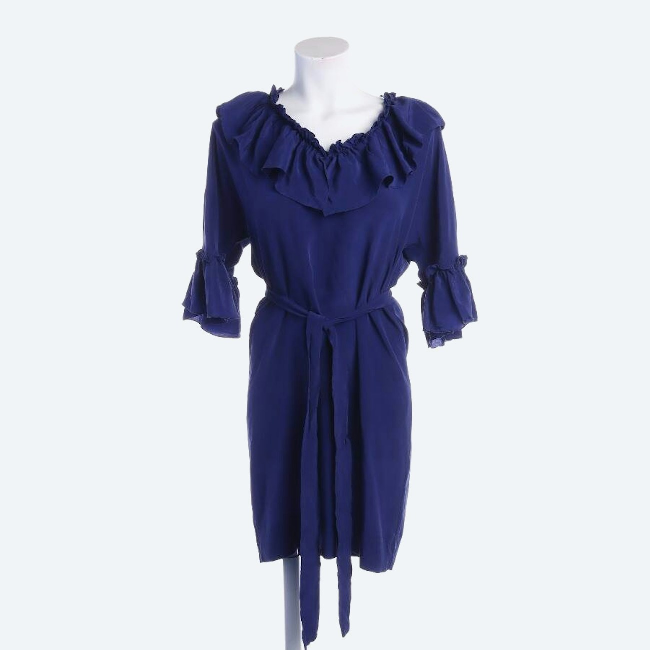 Image 1 of Silk Dress 36 Navy in color Blue | Vite EnVogue