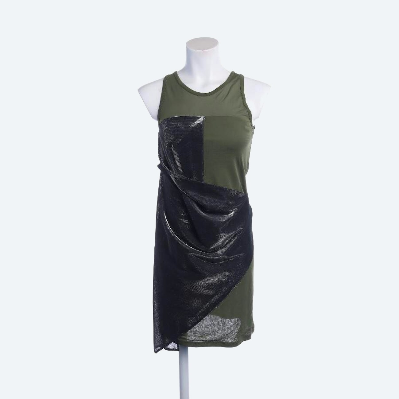 Image 1 of Dress 34 Olive Green in color Green | Vite EnVogue
