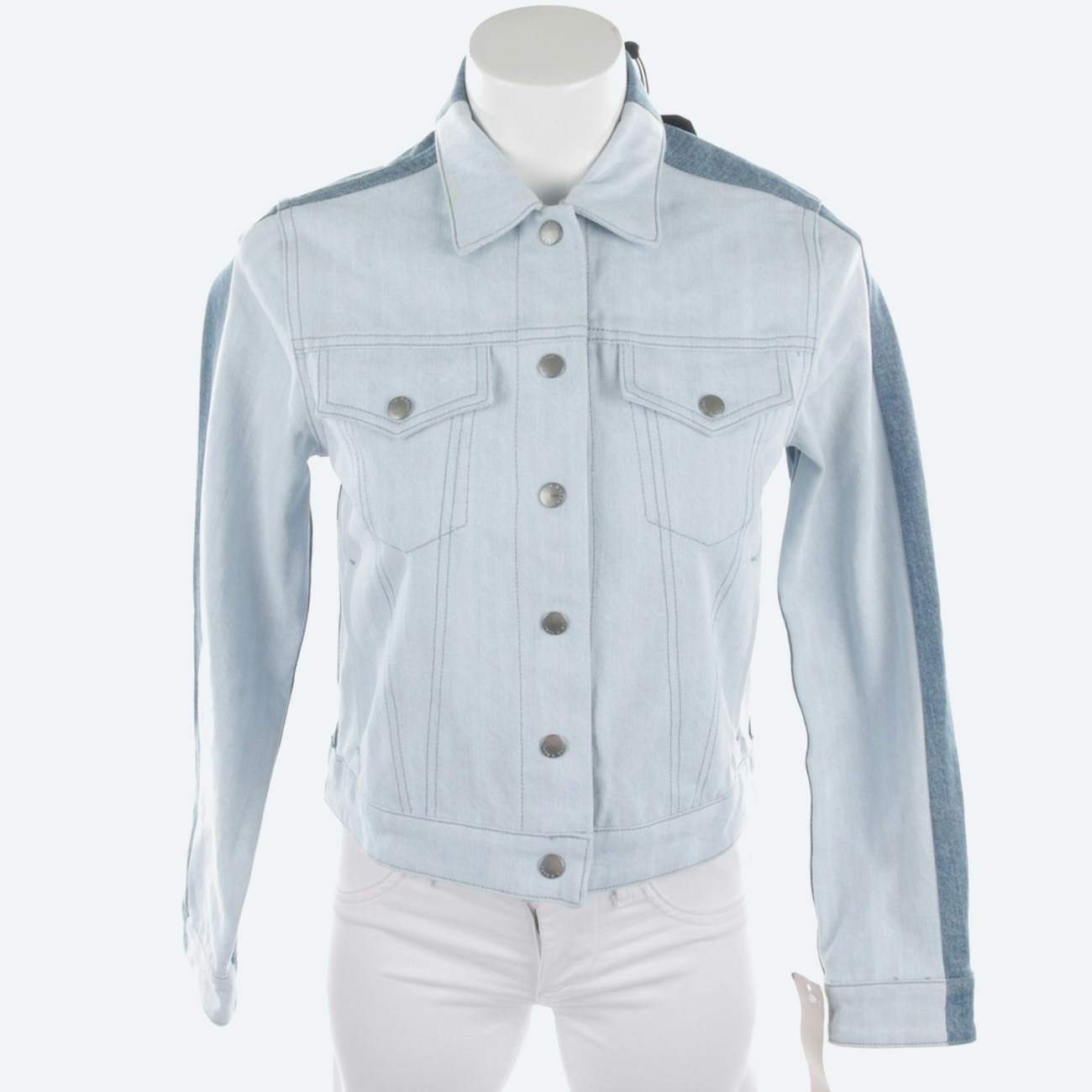 Image 1 of Jeans Jacket XS Light Blue in color Blue | Vite EnVogue