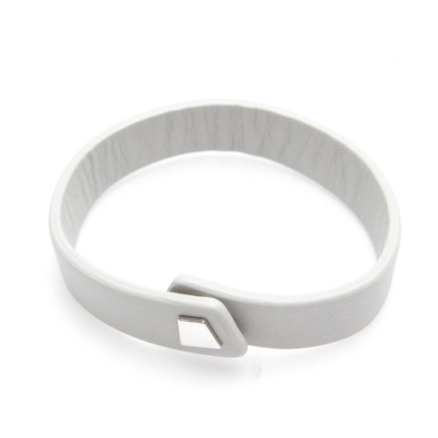 Image 2 of Leather Bracelet Light Gray in color Gray | Vite EnVogue