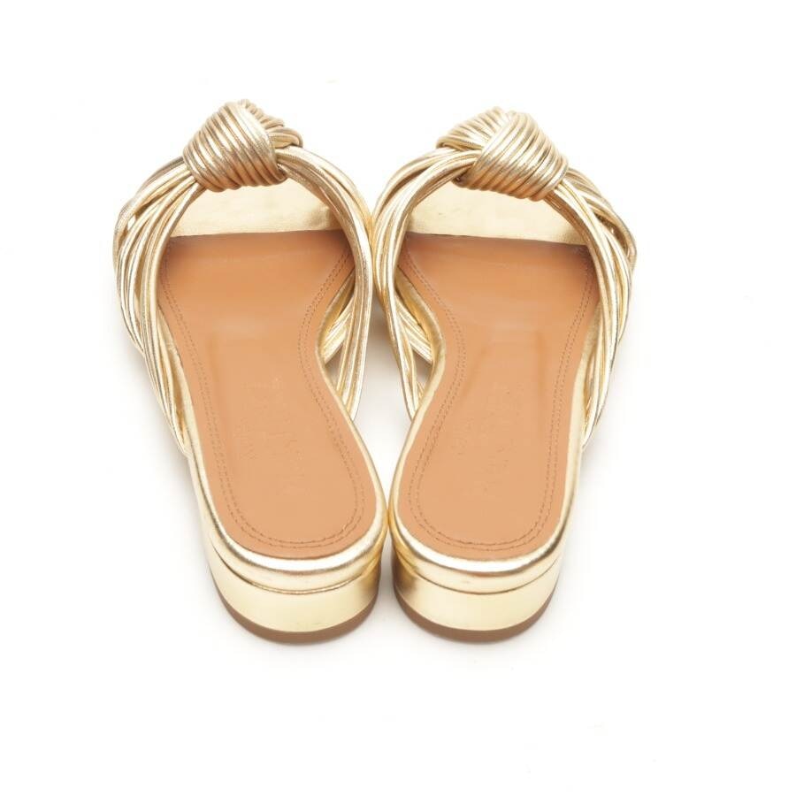 Image 3 of Sandals EUR38 Gold in color Metallic | Vite EnVogue