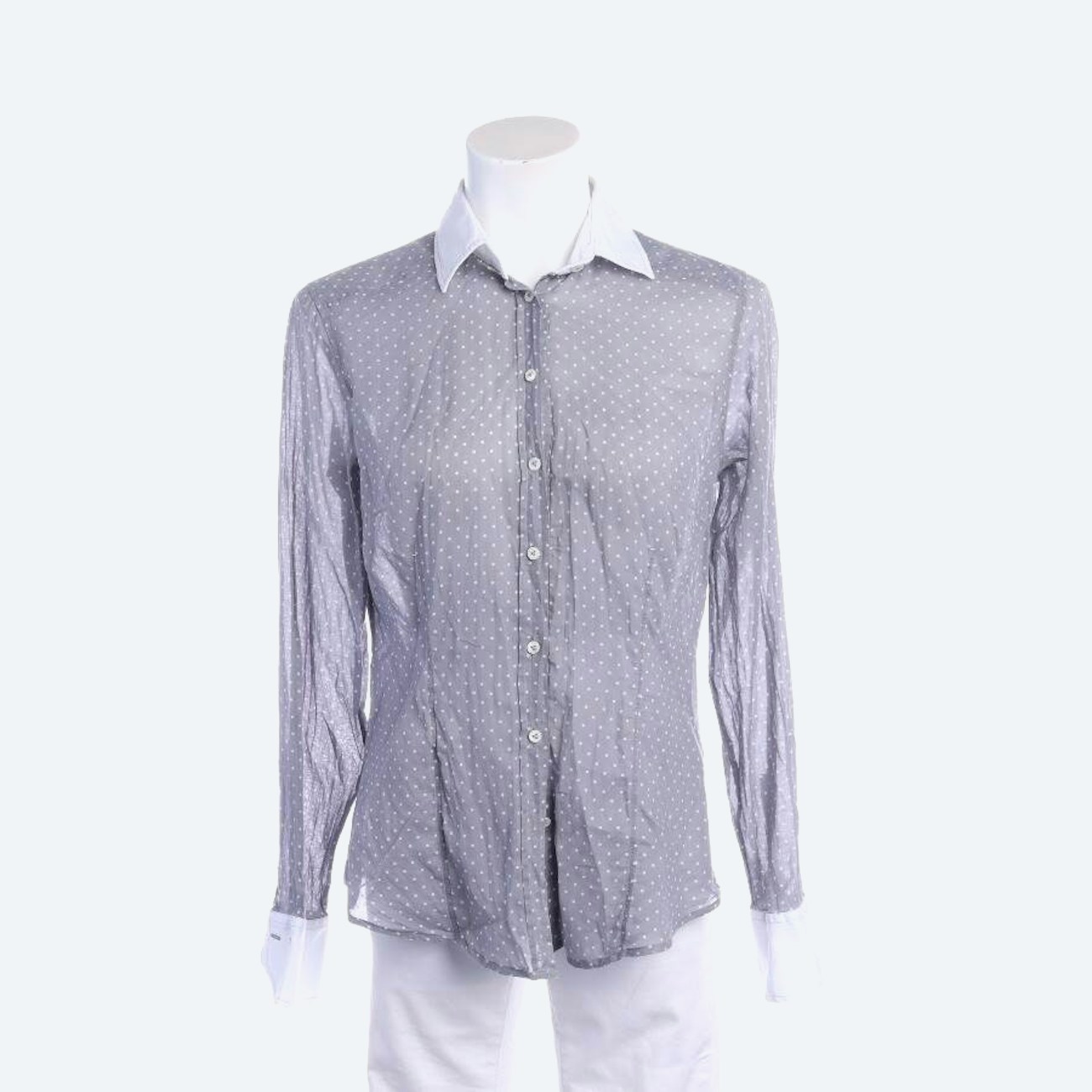 Image 1 of Shirt 40 Light Gray in color Gray | Vite EnVogue
