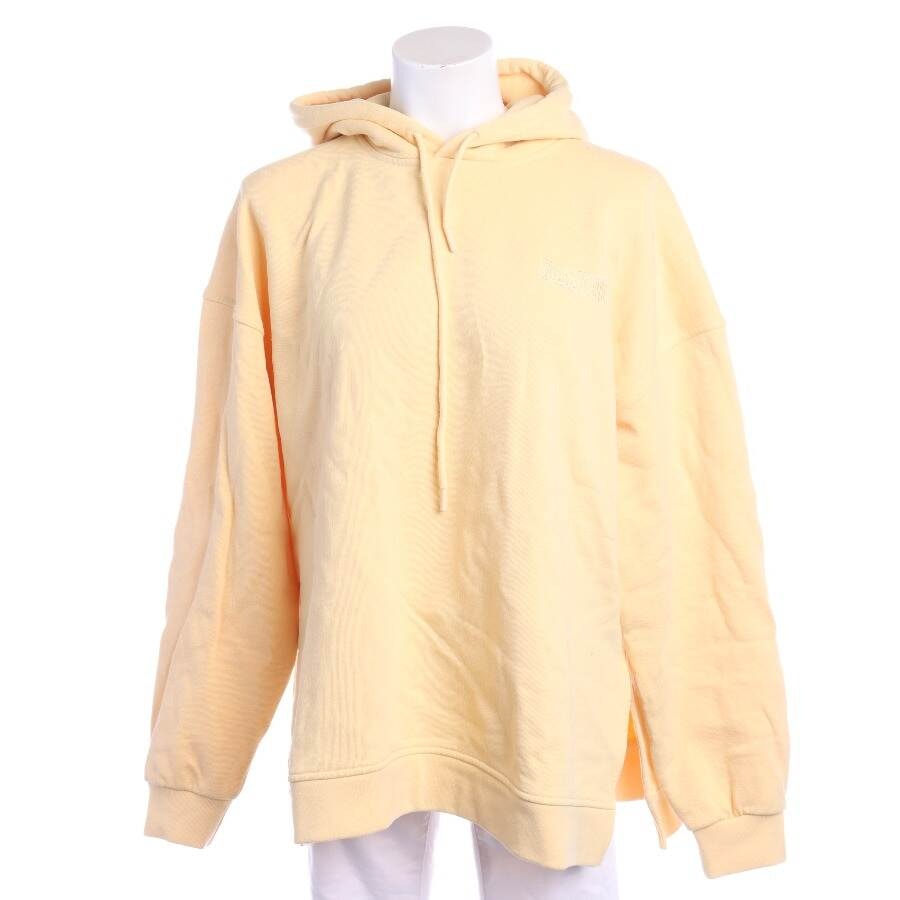Image 1 of Hooded Sweatshirt L Pastel Yellow in color Yellow | Vite EnVogue