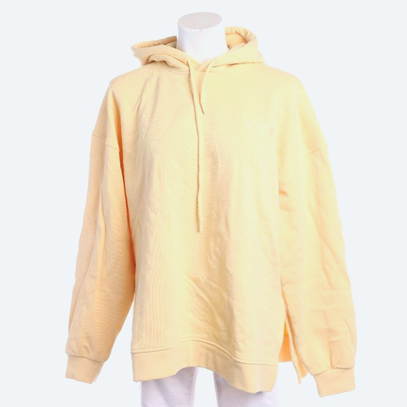 Image 1 of Hooded Sweatshirt L Pastel Yellow in color Yellow | Vite EnVogue