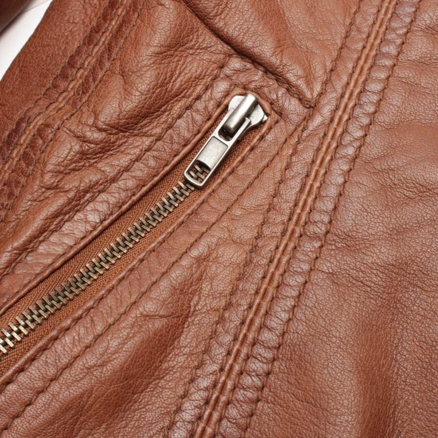 Image 4 of LeatherJacket 36 Light Brown in color Brown | Vite EnVogue