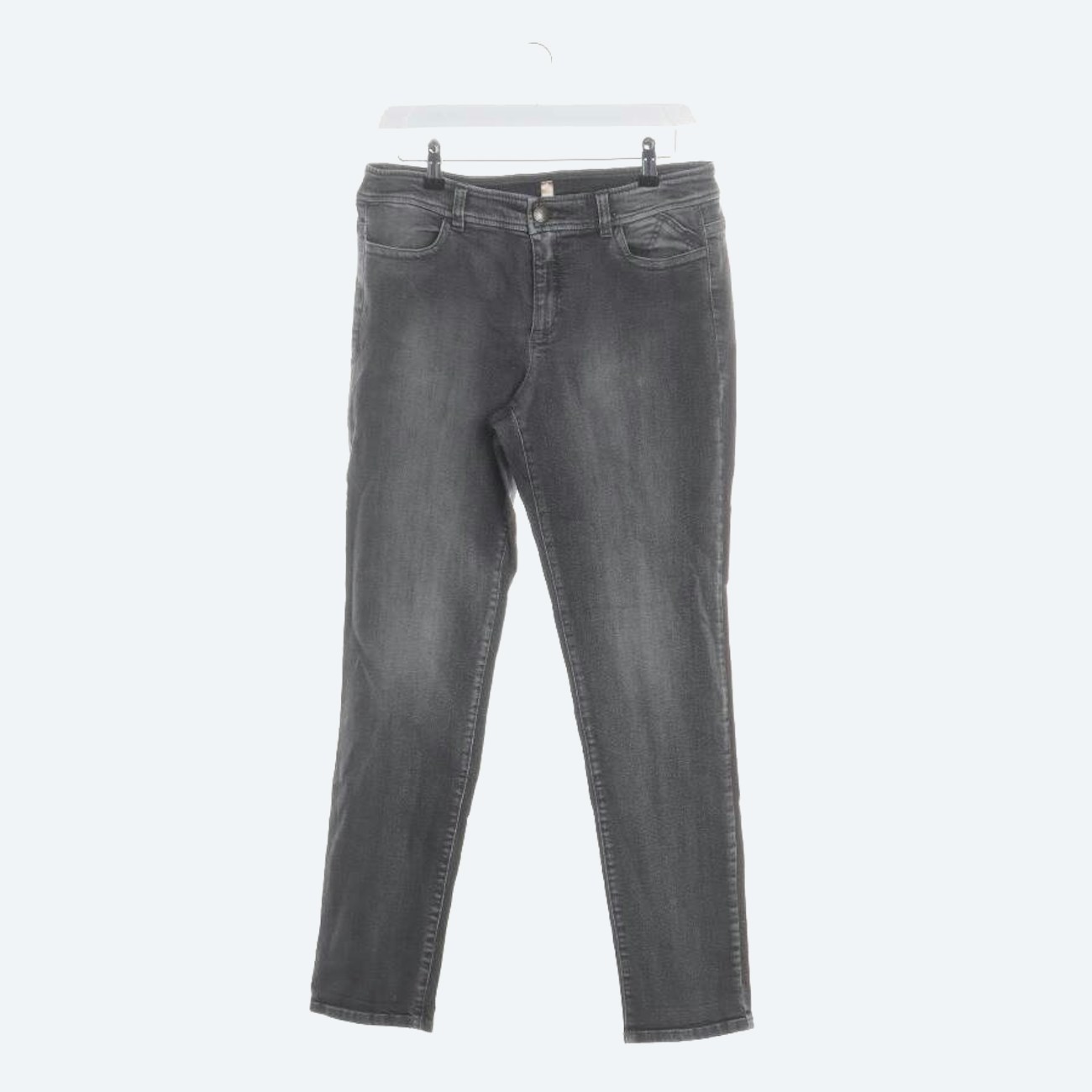 Image 1 of Jeans Straight Fit 36 Dark Gray in color Gray | Vite EnVogue