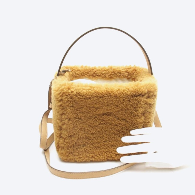 Image 4 of Furry Cube Bag Handbag Light Brown in color Brown | Vite EnVogue