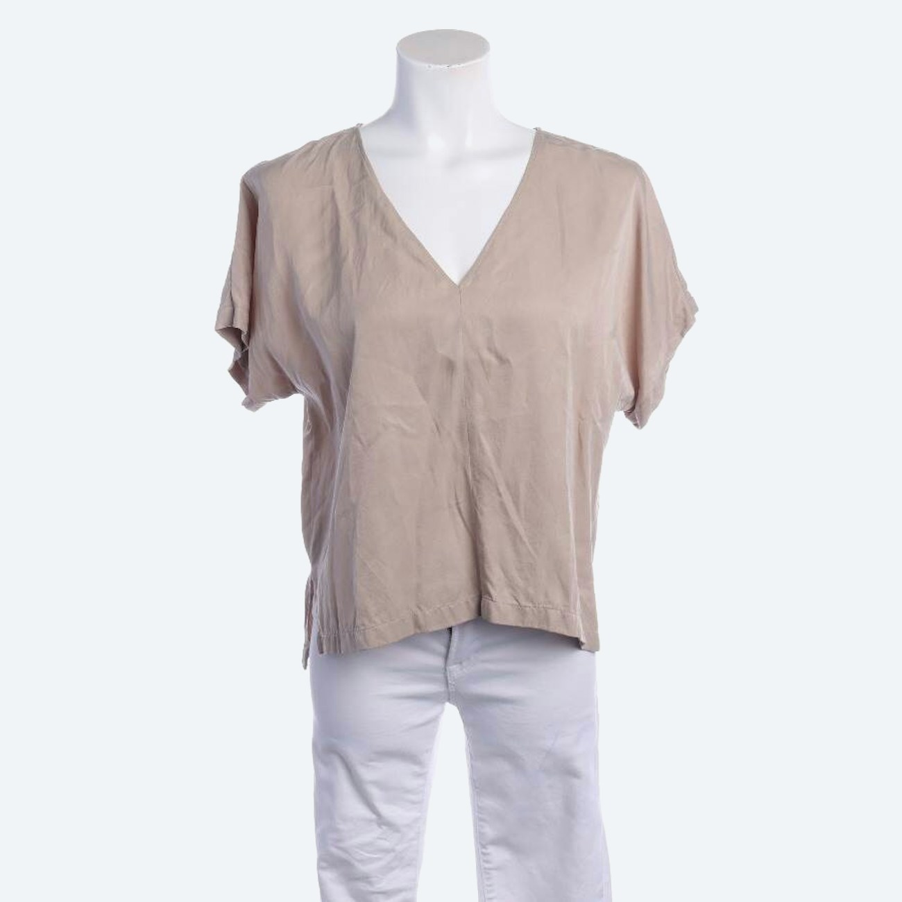 Image 1 of Shirt Blouse M Beige in color White | Vite EnVogue