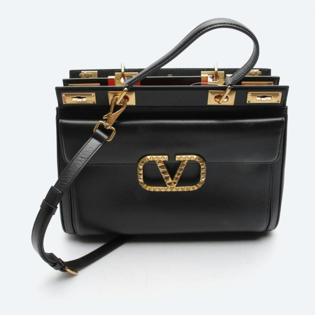 Image 1 of Alcove Large Handbag Black in color Black | Vite EnVogue